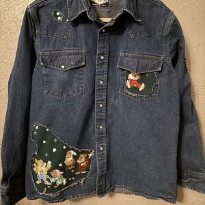 Denim Jean Jacket with Snow White